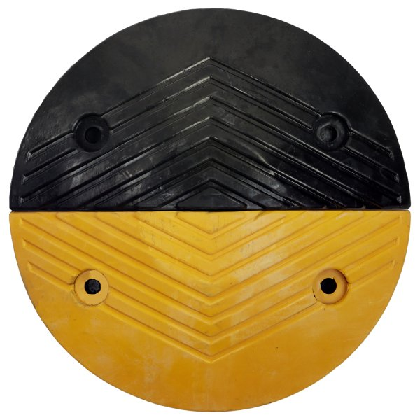 Durable Rubber Speed Bump End Cap for Traffic Safety