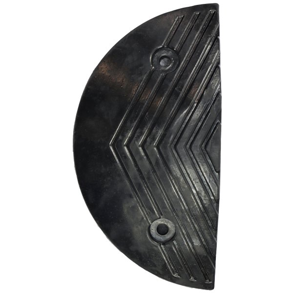 Durable Rubber Speed Bump End Cap for Traffic Safety