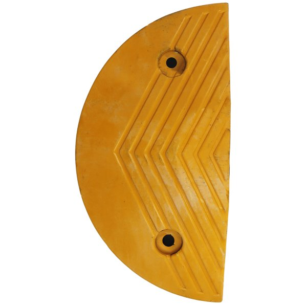 Durable Rubber Speed Bump End Cap for Traffic Safety