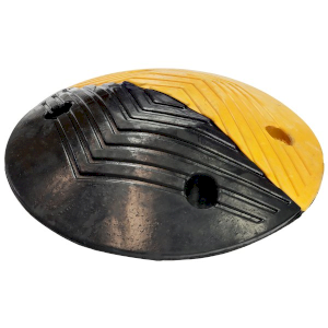 Durable Rubber Speed Bump End Cap for Traffic Safety