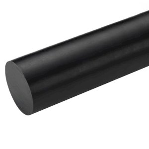 UHMWPE Plastic Rod Black 70mm Dia