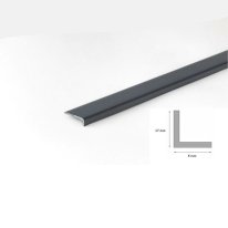 1m Unequal Anthracite Plastic Pvc Corner 90 Degree Angle Trim