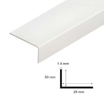 2.5m Unequal Plastic PVC Corner Protector 90 Degree Angle Trim