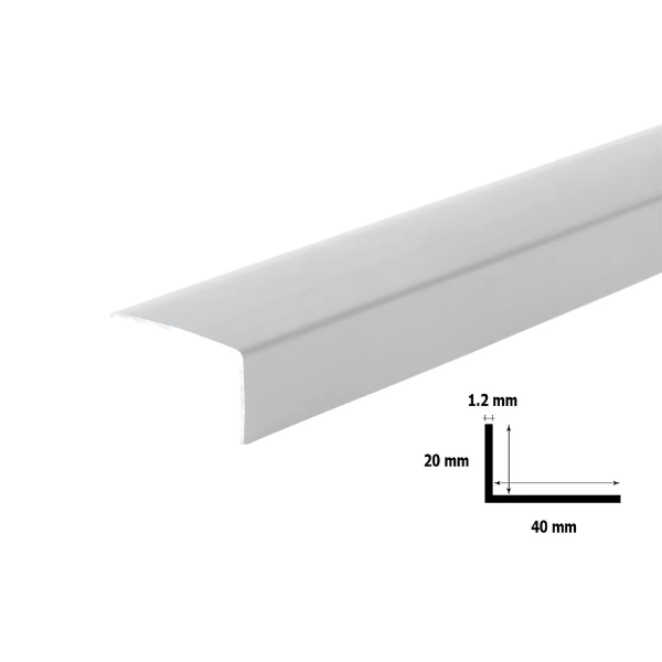 2.5m Unequal Plastic PVC Corner 90 Degree Angle Trim