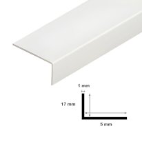 1m Unequal White Plastic Pvc Corner 90 Degree Angle Trim