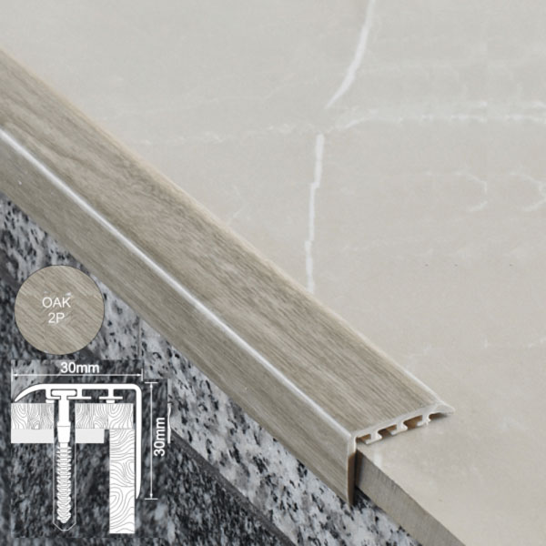 UPVC Stair Nosing Trim for Stair Treads - 30mm x 30mm 