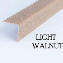 Plastic PVC Corner Wall Guard – Angle Trim Edge Protector Wood Effect