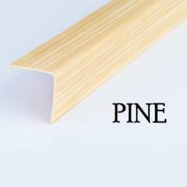 Plastic PVC Corner Wall Guard – Angle Trim Edge Protector Wood Effect