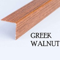 Plastic PVC Corner Wall Guard – Angle Trim Edge Protector Wood Effect