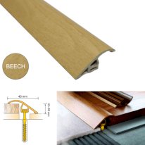 40mm Wood Effect UPVC Door Threshold