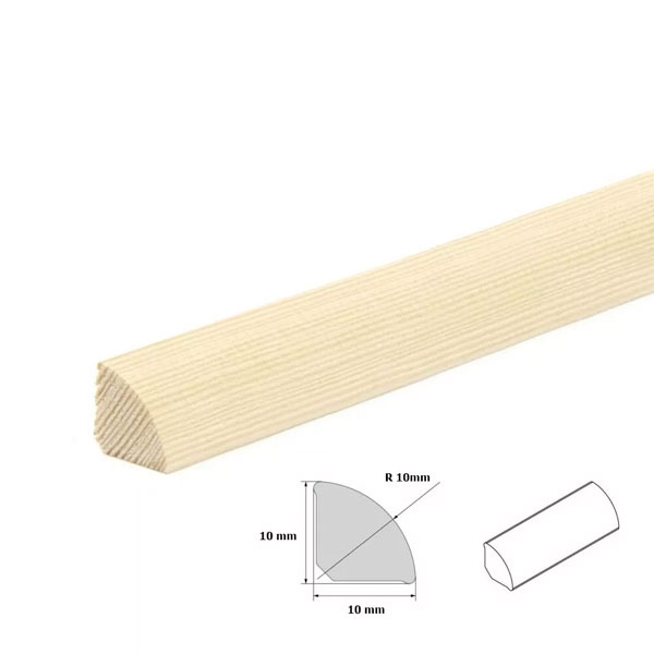 Wood Moulding Flooring Edging Pine Decorative Beading Quadrant Trim