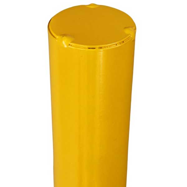 Yellow Fixed  Car Park Post for Parking Security Barrier