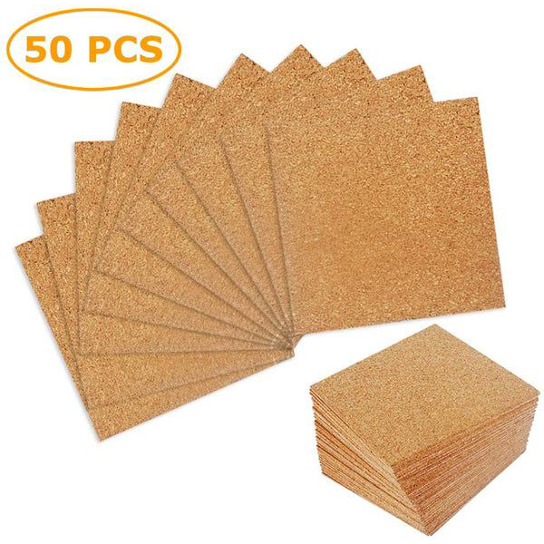 Adhesive Coaster Cork Sheet (Pack Of 50 Sheets)