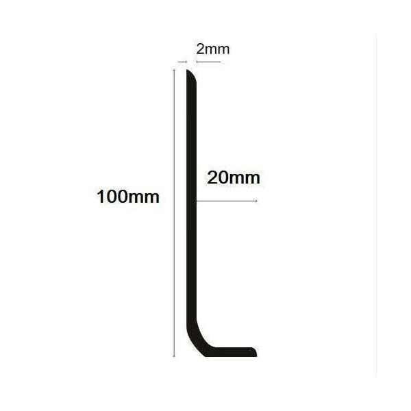 Shop Premium Quality PVC Flexible Sit On Skirting Board PVC Angle 15m Long