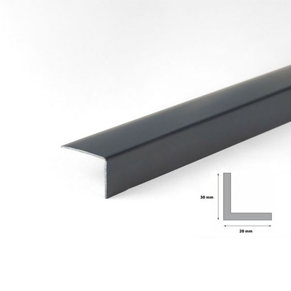 Buy Good Quality 1m Unequal Anthracite Plastic Pvc Corner 90 Degree ...