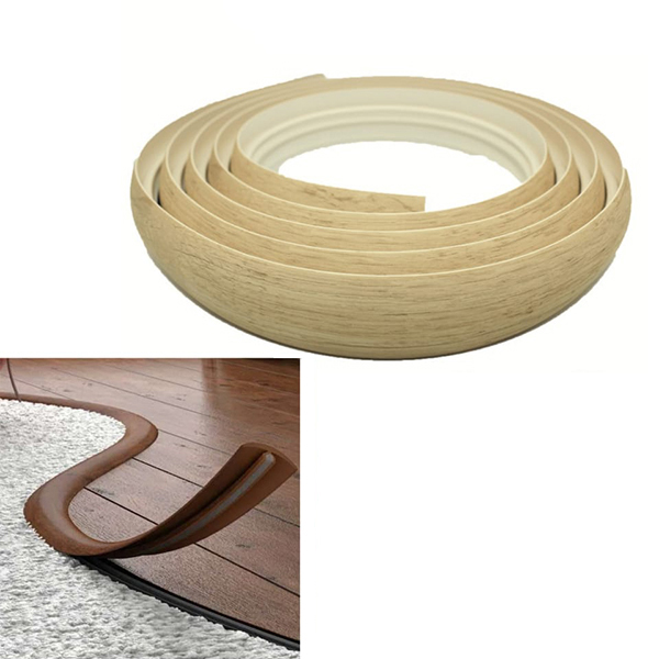 Pvc Flexible Flooring Mountain Maple - 3m L  40mm Wide Transition Profile Door Threshold