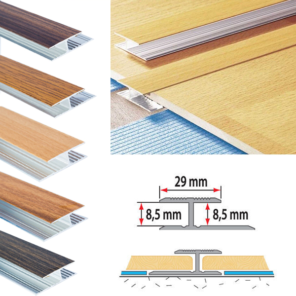 Shop premium Quality Aluminium Wood Effect Door Threshold