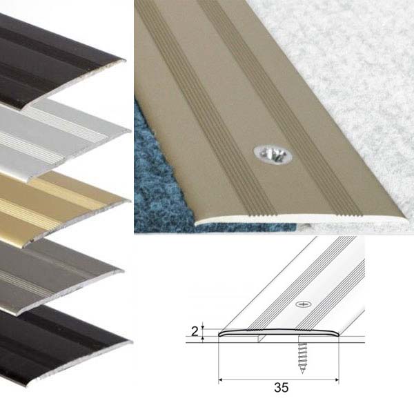 Aluminium shop door threshold
