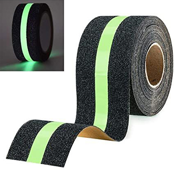 Green 2Pcs Tape Stair Sticker Strong-Adhesive Oil-Proof Coloured Anti-Skid Tape 25mmx5m for Hotel Dining Hall Hospital Household Anti-Skid Tape 